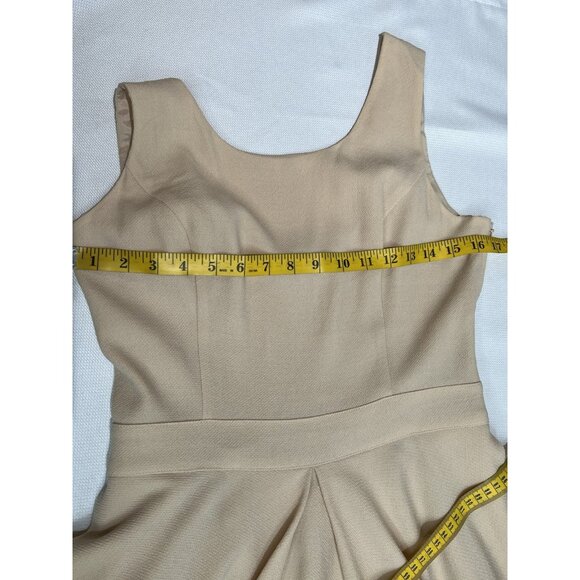 Rachel Zoe Wool Mini Dress Size 8 Fit and Flare Sz 8 Pleated Sleeveless Lined - Picture 11 of 16